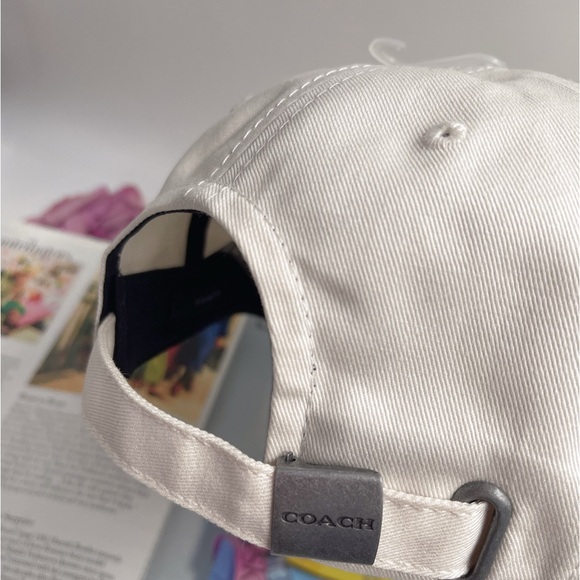Coach Embroidered Baseball Hat, MSRP $75, Chalk - One Size NWT - Picture 3 of 6